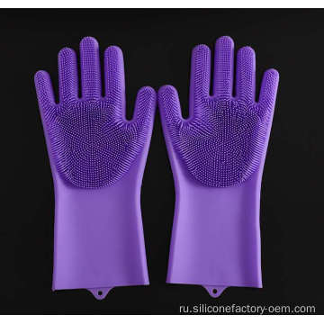 Силиконовые перчатки очищать кухонные посудомоечные перчатки